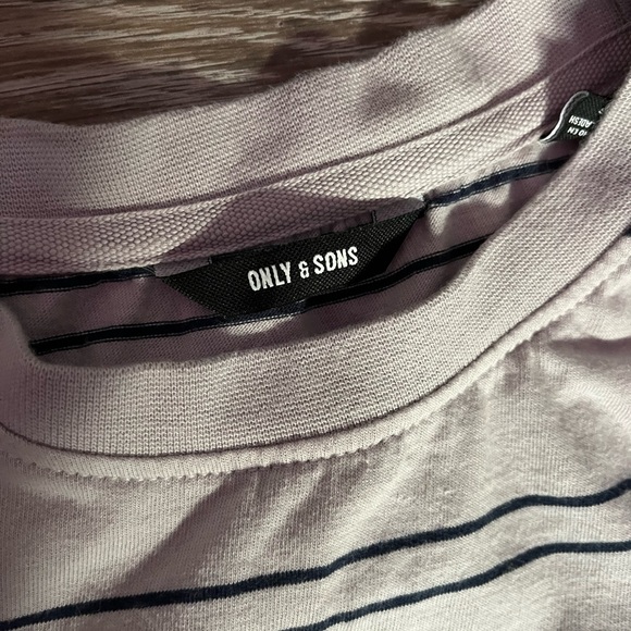 Only & Sons Horizontal Striped Tee - Picture 2 of 3